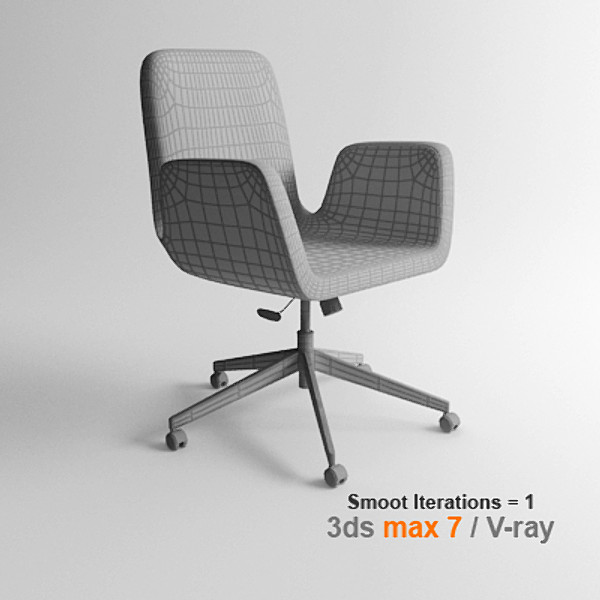 ikea architectural visualization 3d model - PATRIK Swivel chair by lajhar